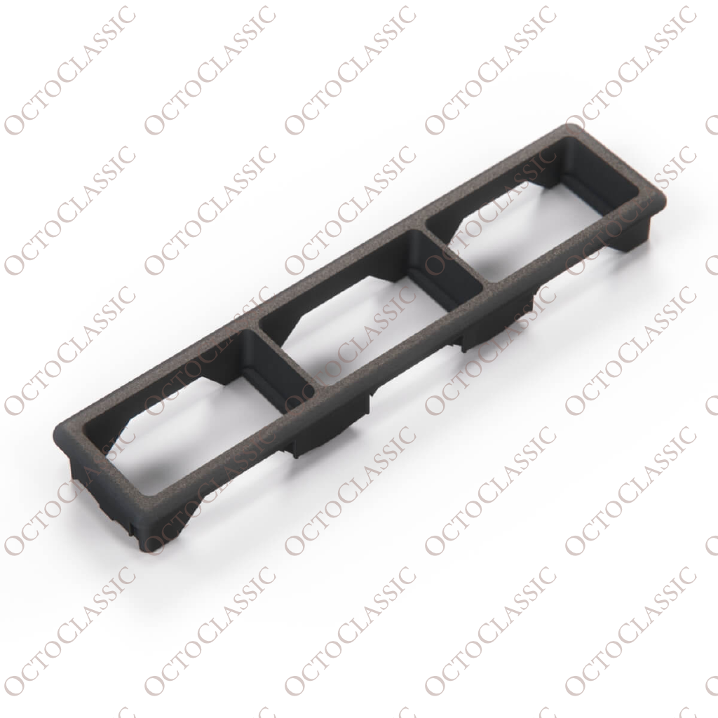 BMW E36 Triple Switch Bezel Frame Black 1387999 / 61311387999