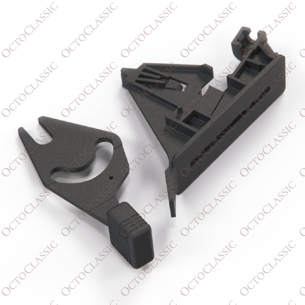 Renault 5 Choke Lever Handle / Bracket Set Black 7700766035