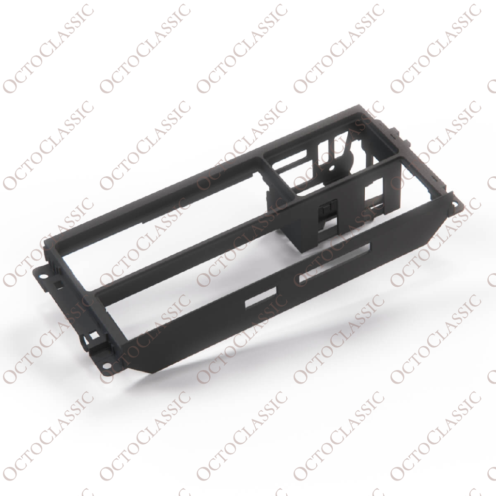 BMW E34 Frame Radio Clock Climatcontrol Bracket Black 62131384141