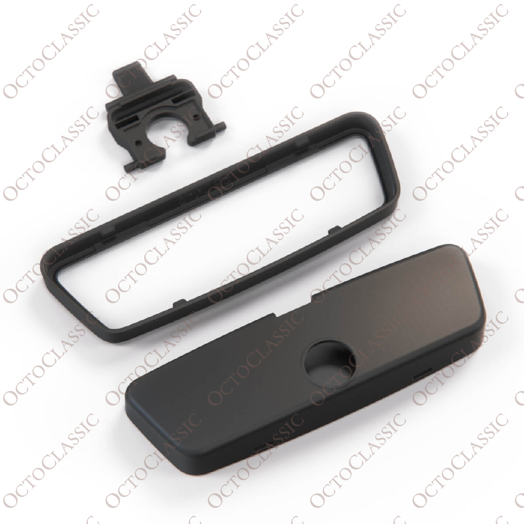 Ferrari 288 / 308 / 328 / 512BB Rear-View Mirror Cover – Complete (Frame + Shell) Black 60032703