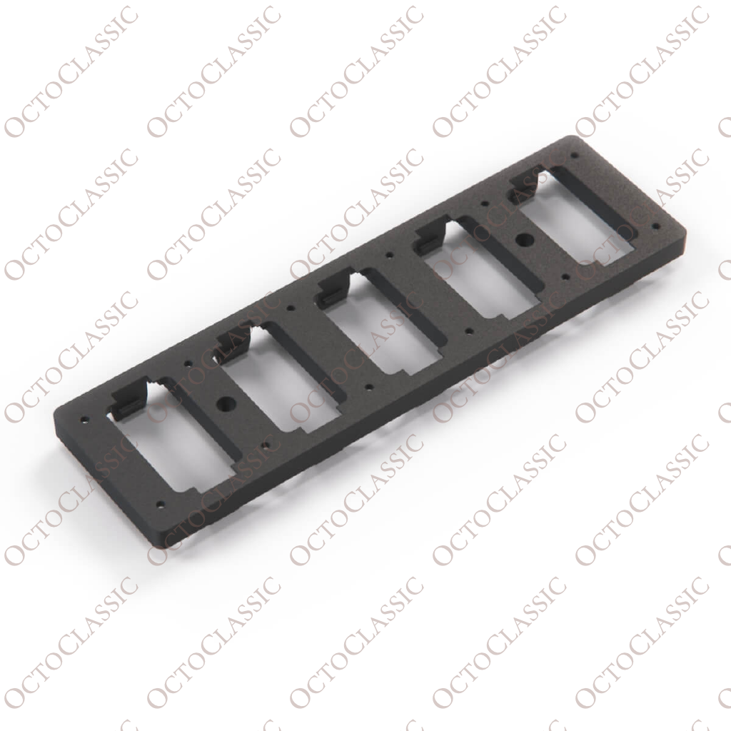 Mercedes W126 Center Console Coin Tray Panel Attachment Bracket Black A1266802052