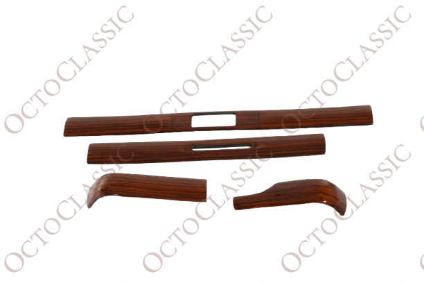 Mercedes W123 Wood Trim Dashboard Zebrano Set of 4 A1236801671 / A1236801071 / A1236801471 / A1236800871 / A1236801271