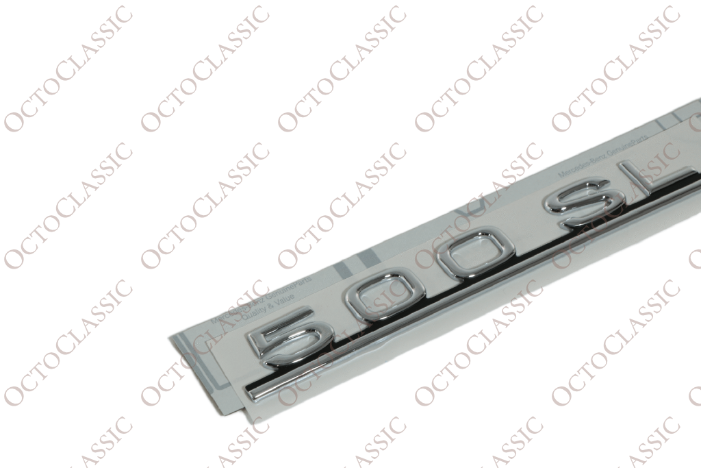 Mercedes R107 Emblem 500SL Chrome A1078171515