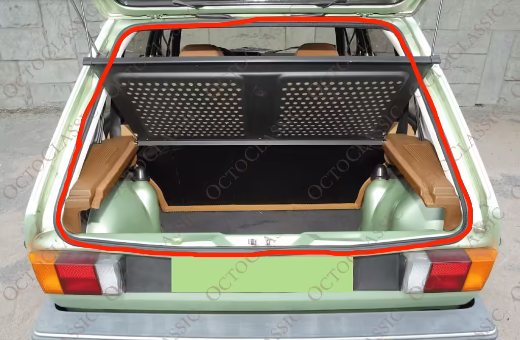 Volkswagen Golf / Jetta MK1 / Passat / Santana / Quantum / Audi 80 B2 Guarnizione del bagagliaio in gomma 321827705A Volkswagen Golf / Jetta MK1 / Passat / Santana / Quantum / Audi 80 B2 Guarnizione del bagagliaio in gomma 321827705A