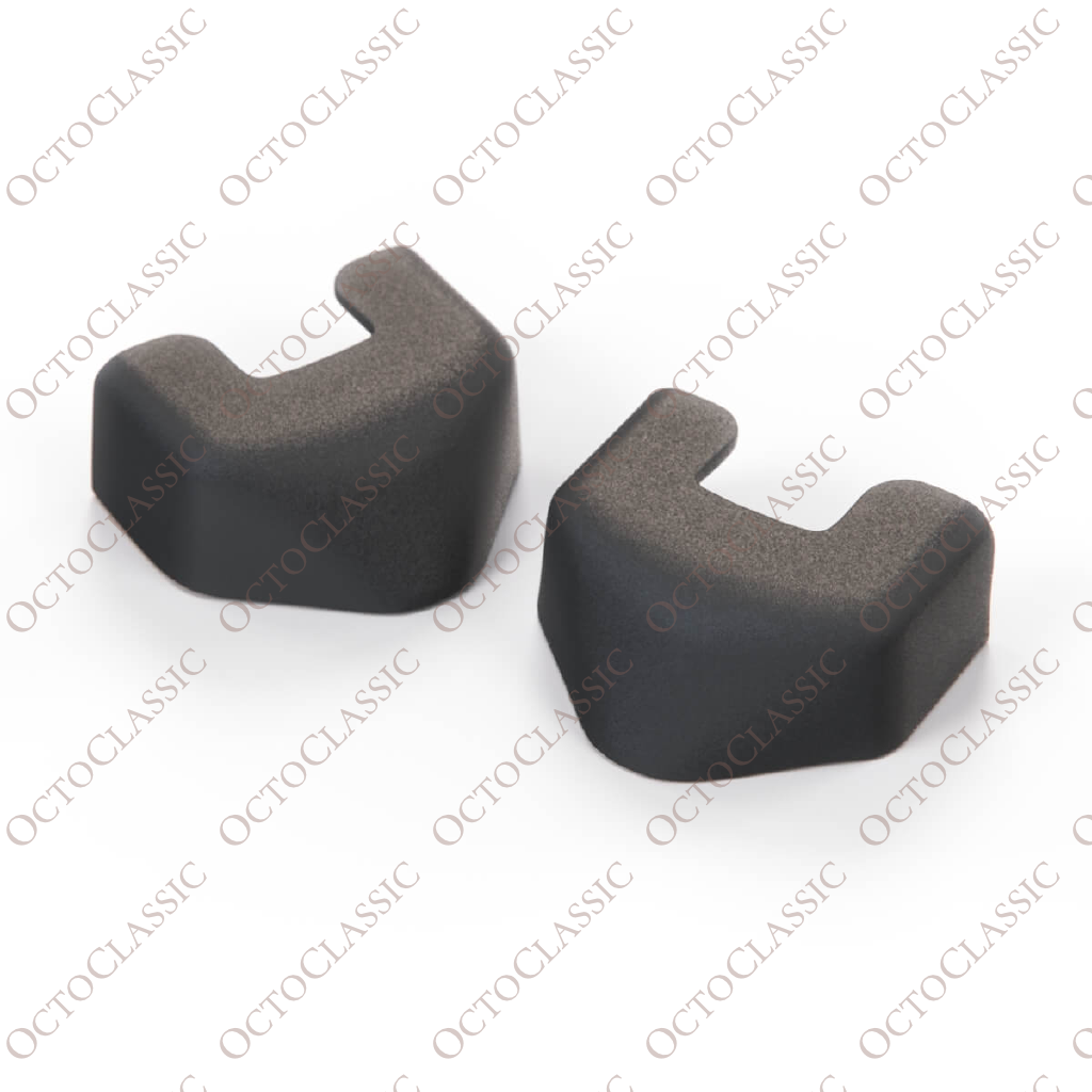 Mercedes W107 Front Seat Rail Cover Cap Set Of 2 Black A1079190120