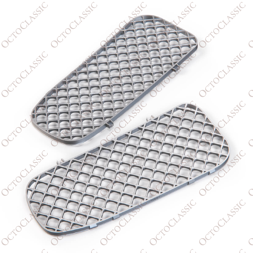 Jaguar XJ X300 XJR X306 Front Bumper Honeycomb Mesh Grills Left And Right Chrome HNC5504BB