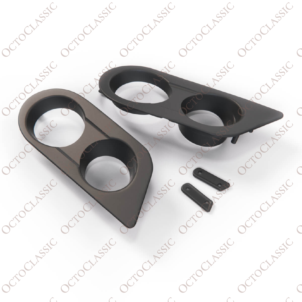 BMW E46 M3 Fog Light Cover Dual Hole Left Or Right Black