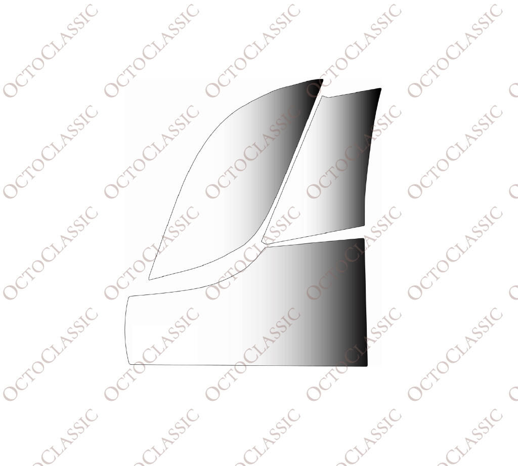 Audi A6 C8 / A7 C8 Rear Door / Sill / Fender PPF Protective Film – Set Of 2 Left And Right