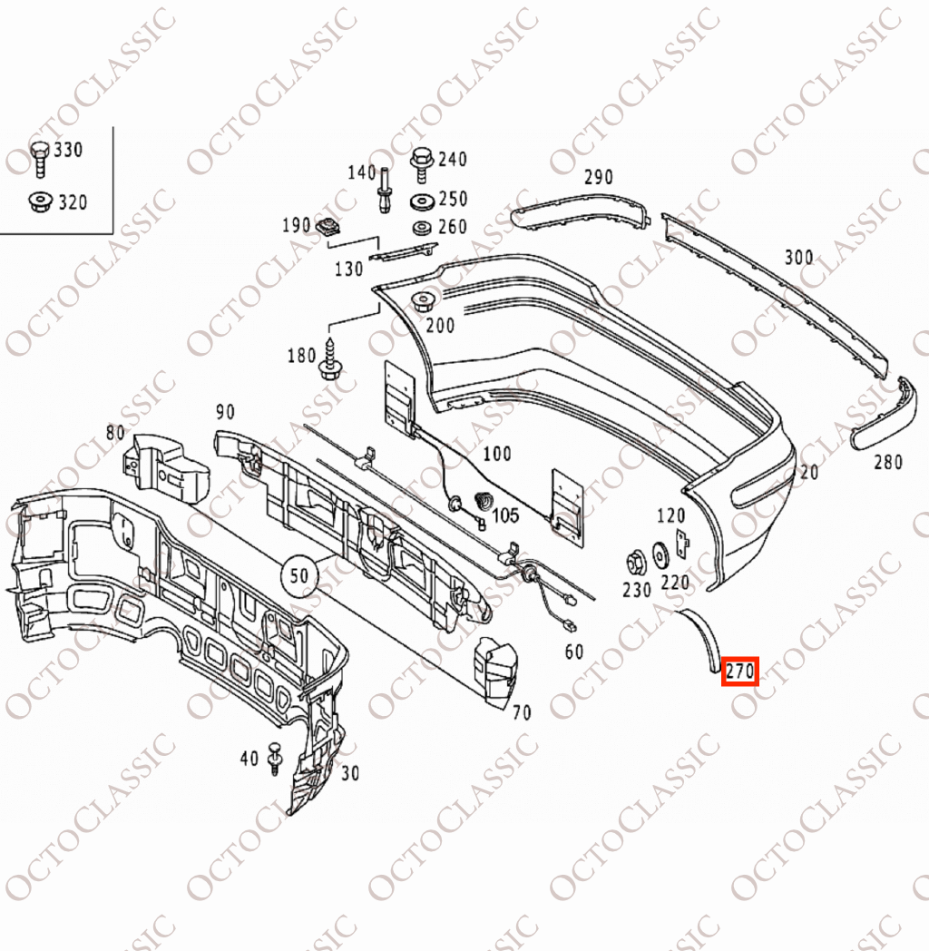 Mercedes SLK R170 300 / 32 AMG Hintere Stoßfängerverbreiterung links oder rechts grundiert A1708800705 / A1708800805 Mercedes SLK R170 300 / 32 AMG Hintere Stoßfängerverbreiterung links oder rechts grundiert A1708800705 / A1708800805