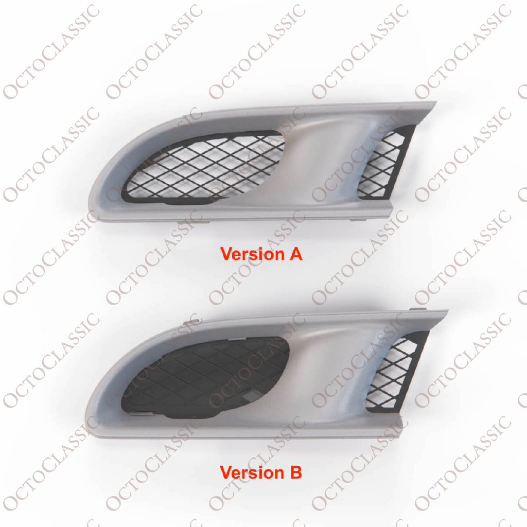 Mercedes SLK R170 AMG Front Bumper Grille Trim Left Or Right Primed (2 Versions) A1708851165 + A1708850123 / A1708851265 + A1708850223