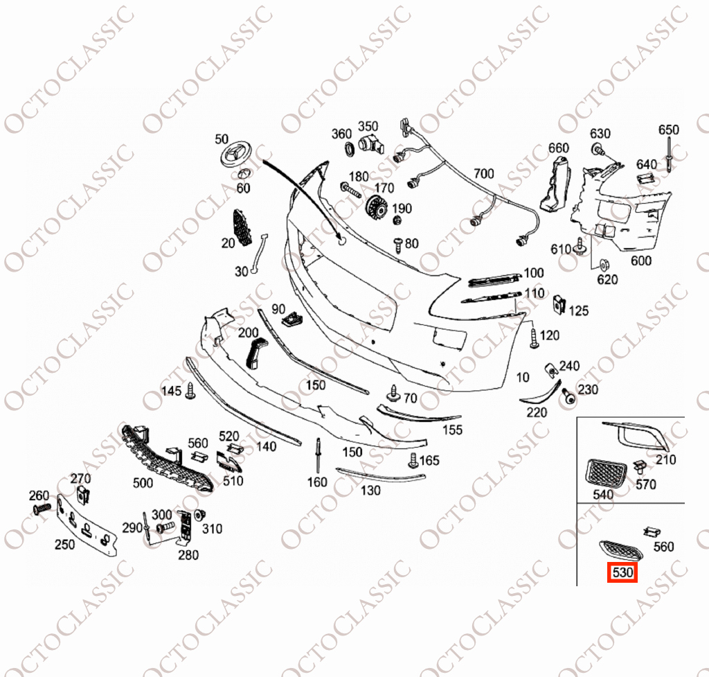 Mercedes SLS W197 Front Bumper Lower Grille Trim Left Or Right Black A1978850553 / A1978850653 Mercedes SLS W197 Front Bumper Lower Grille Trim Left Or Right Black A1978850553 / A1978850653