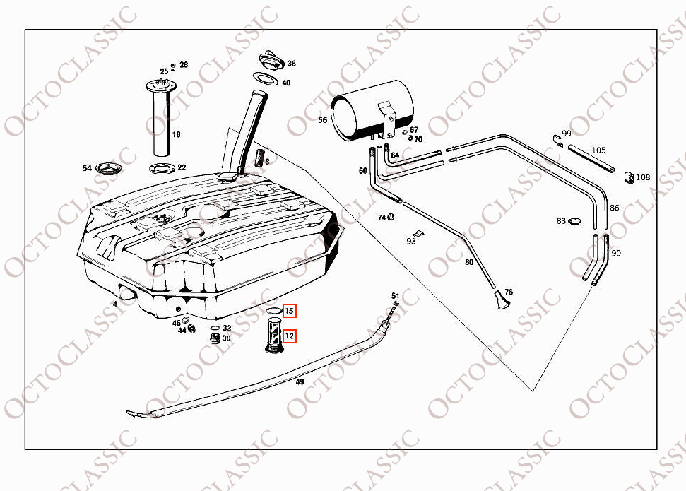 Mercedes W100 / W108 / W111 / W113 / W115 / W123 / W124 / W210 Fuel Drain Plug With Strainer And Seal A1114700686 / A1109970145 Mercedes W100 / W108 / W111 / W113 / W115 / W123 / W124 / W210 Fuel Drain Plug With Strainer And Seal A1114700686 / A1109970145