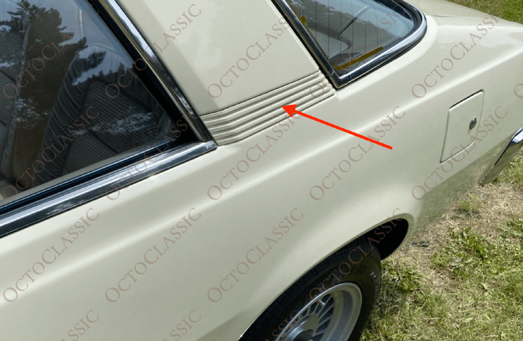 Mitsubishi Galant Lambda / Sapporo II C-Pillar Exterior Vent Trim Left Or Right Primed Mitsubishi Galant Lambda / Sapporo II C-Pillar Exterior Vent Trim Left Or Right Primed