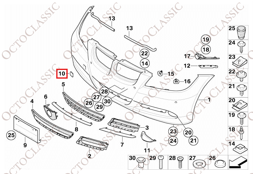 BMW E90 Paraurti anteriore Gancio di traino Coperchio Gancio di traino Primer 7116687 51117167575 BMW E90 Paraurti anteriore Gancio di traino Coperchio Gancio di traino Primer 7116687 51117167575