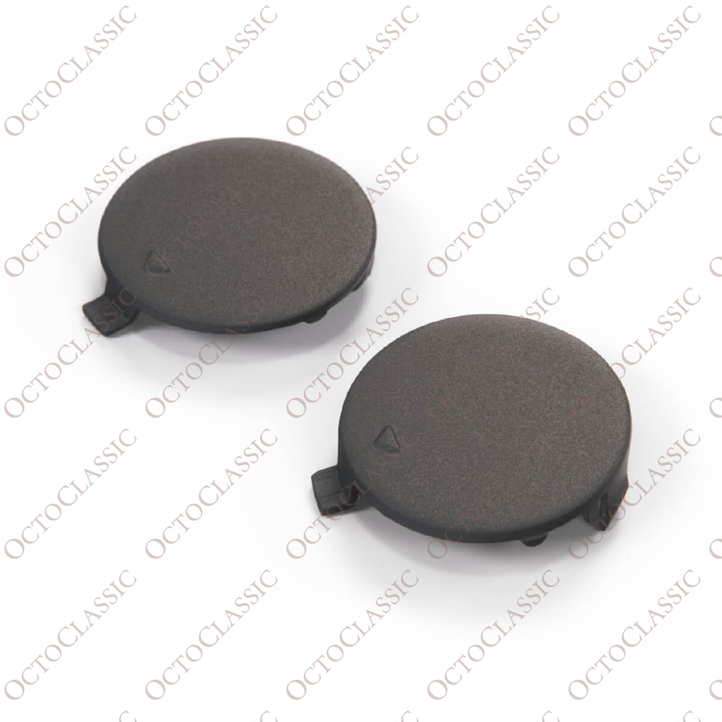 BMW E70 X5 Front Bumper Eye Tow Hook Covers Set Of 2 Black 51117159589 And 51117159590