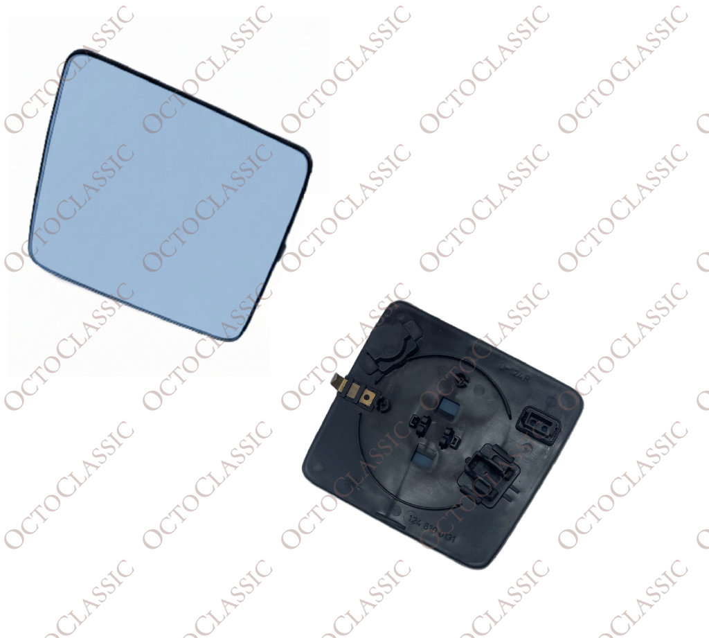 Mercedes W124 Exterior Mirror Glass Base Left Or Right A1248101921 / A1248102021