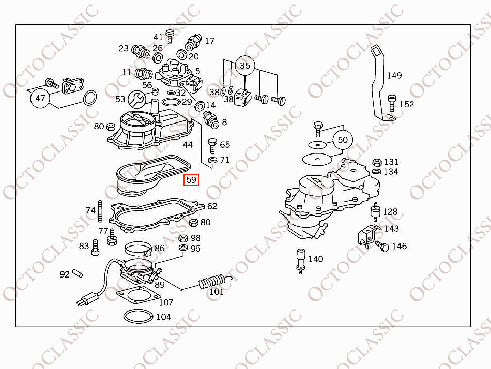Mercedes W201 / W124 / W126 / R129 / R107 Air Intake / Air Flow Meter Housing A1031410090 Mercedes W201 / W124 / W126 / R129 / R107 Air Intake / Air Flow Meter Housing A1031410090