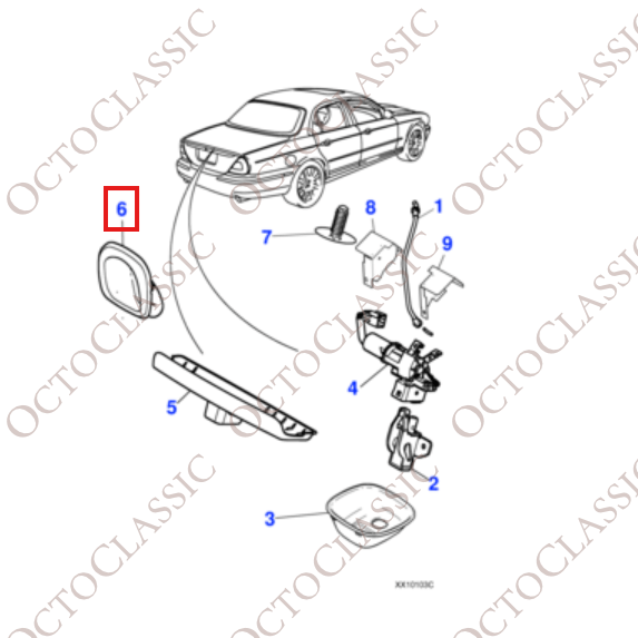 Jaguar XJ8 XJR X350 Vanden Plas Trunk Plastic Handle Trim Cover Black C2C13435 Jaguar XJ8 XJR X350 Vanden Plas Trunk Plastic Handle Trim Cover Black C2C13435