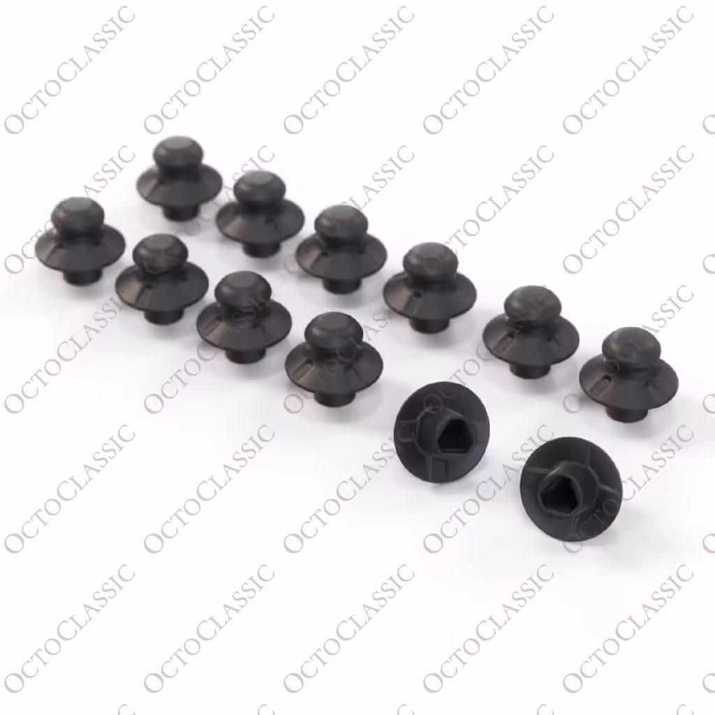 Opel / Vauxhall Astra F Cabrio Verdeckkastendeckel Befestigungsmutter 12er Set Schwarz 90511677
