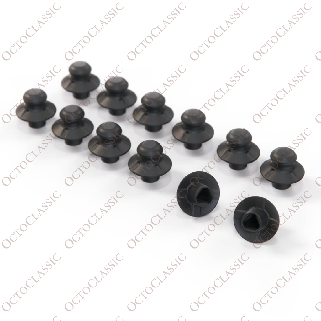 Opel / Vauxhall Astra F Convertible Torneau Cover Fixing Nut Set Of 12 Black 90511677 Opel / Vauxhall Astra F Convertible Torneau Cover Fixing Nut Set Of 12 Black 90511677