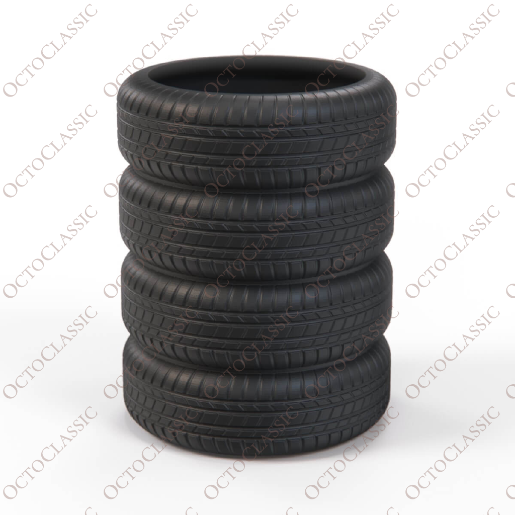 Tire Stack Pen Holder Desk Organizer Black