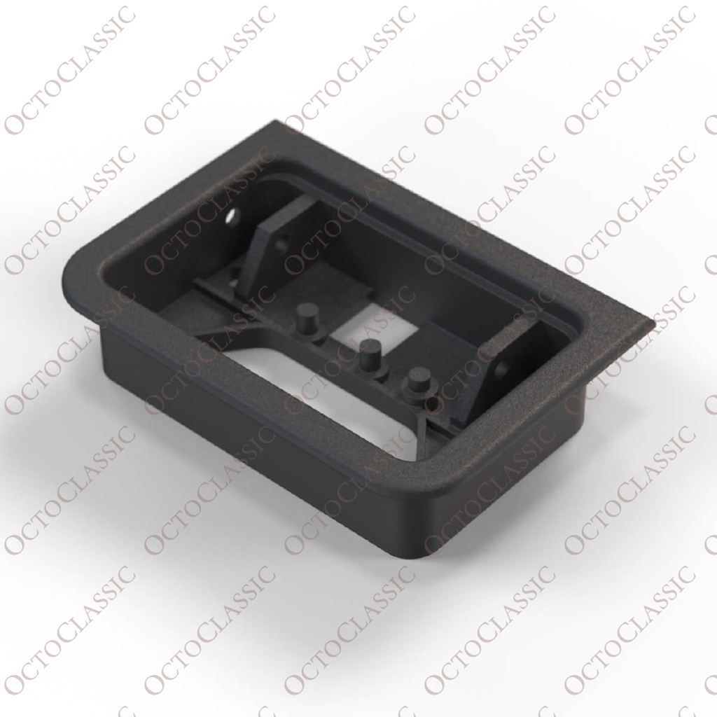 BMW E34 M5 Rear Center Console Bracket Storage Drawer Split Rear Bucket Seats 4 Seater Version Black