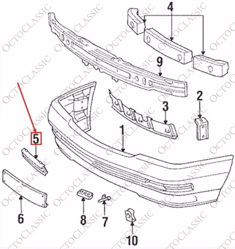 Mercedes-Benz R129 SL Facelift Parachoques delantero Tow Eye Cover A12988002059999 A1298800205