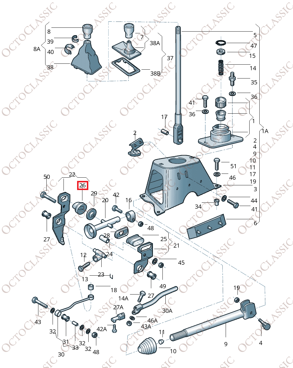 VW-Lagerbuchse Schwarz 823711594B VW-Lagerbuchse Schwarz 823711594B