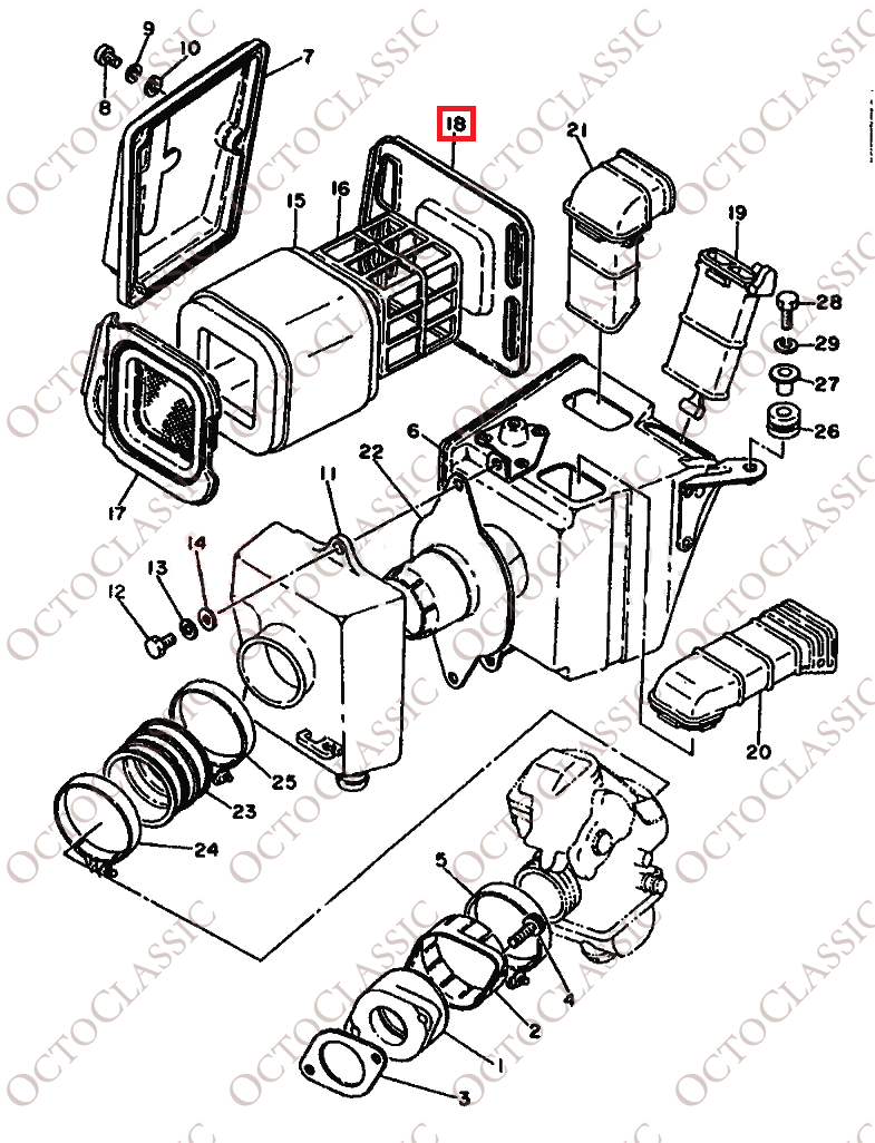 Yamaha XT500 Air Filter Box Fitting Panel Black 583144720000 Yamaha XT500 Air Filter Box Fitting Panel Black 583144720000