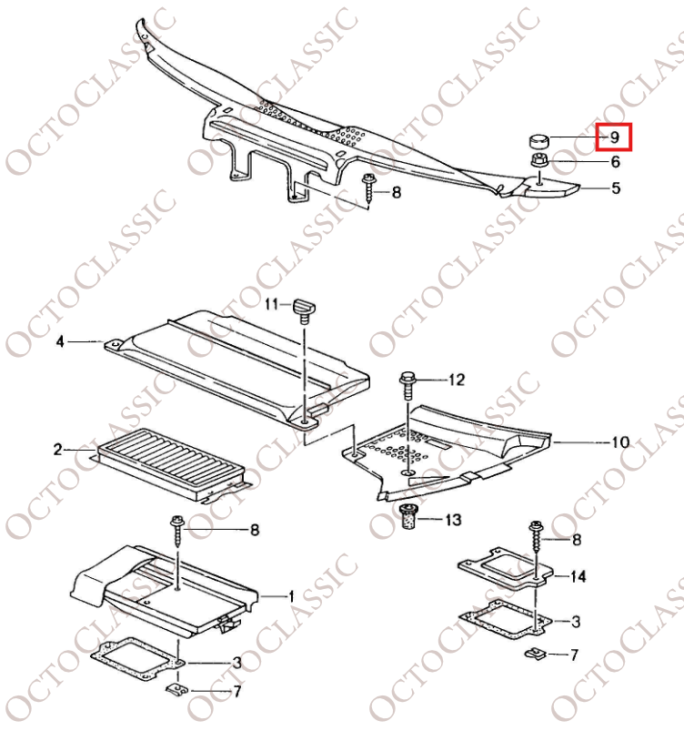 Porsche 996 Set di 2 cappucci neri 9965725690101C Porsche 996 Set di 2 cappucci neri 9965725690101C