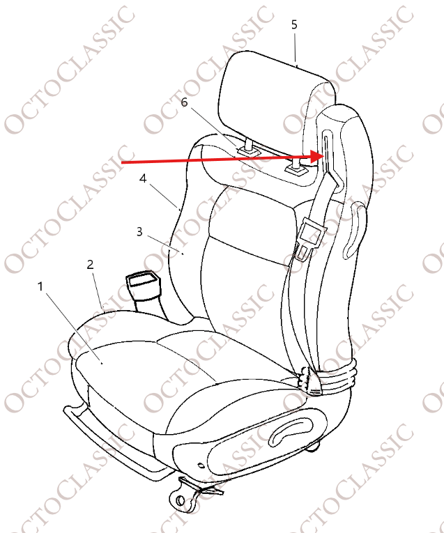 Chrysler JX Sebring JXI Convertible Seat Belt Trim Gray Left Or Right Chrysler JX Sebring JXI Convertible Seat Belt Trim Gray Left Or Right