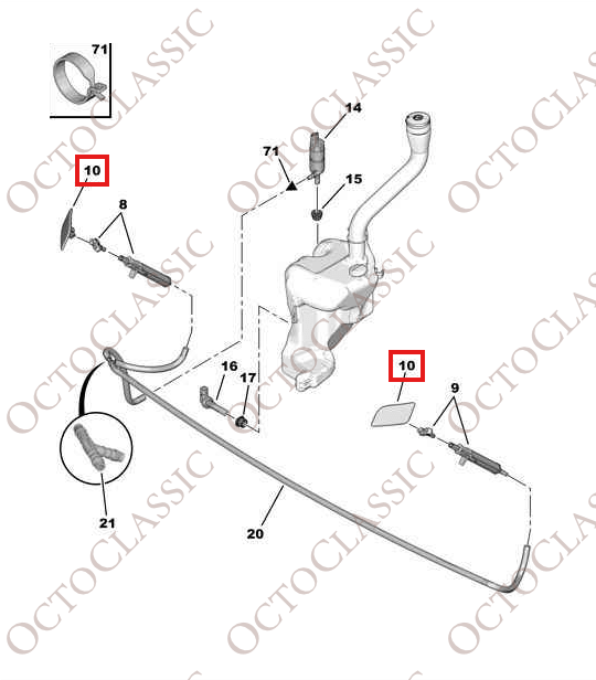 Citroën C4 Picasso Front Headlight Wiper Cover Kit Set Of 2 Primed 7414SG 9656681477 9656681377 Citroën C4 Picasso Front Headlight Wiper Cover Kit Set Of 2 Primed 7414SG 9656681477 9656681377