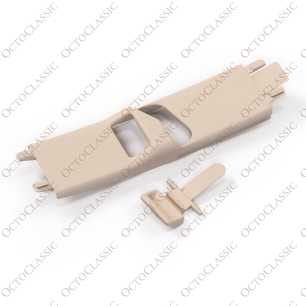 Mercedes W124 Seat Belt Regulation Cover And Button For B-Pillar Post Left Or Right A2016900930, A1246920122 / A2016901030, A1246920222