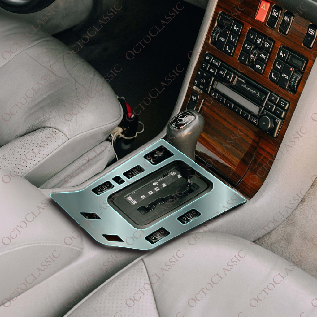 Mercedes W140 Center Console Trim Panel – PPF Paint Protection Film Precut / A1406830000