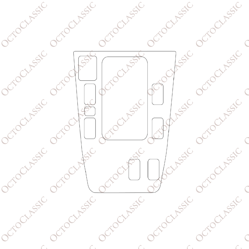 Mercedes W140 Center Console Trim Panel – PPF Paint Protection Film Precut / A1406830000 Mercedes W140 Center Console Trim Panel – PPF Paint Protection Film Precut / A1406830000