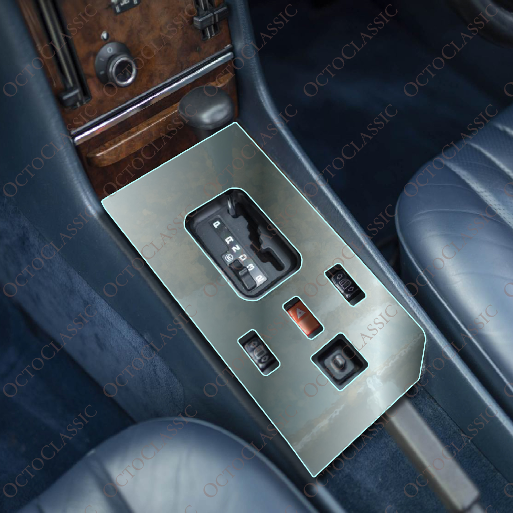 Mercedes SL R107 W107 Center Console Control Panel – PPF Paint Protection Film Precut / A1076801008