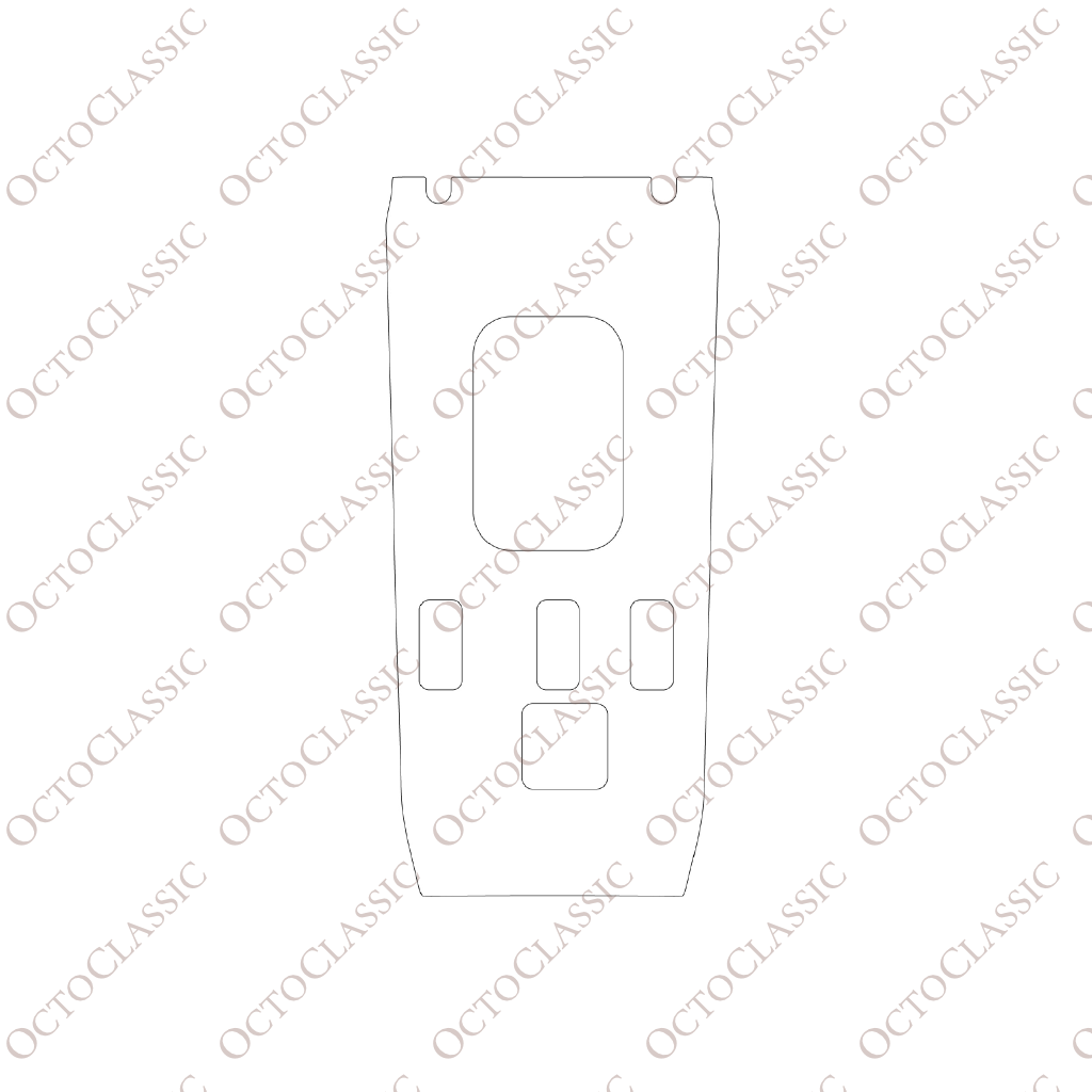 Mercedes SL R107 W107 Center Console Control Panel – PPF Paint Protection Film Precut / A1076801008 Mercedes SL R107 W107 Center Console Control Panel – PPF Paint Protection Film Precut / A1076801008
