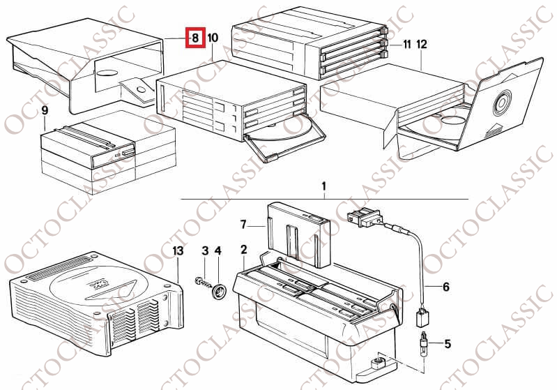 BMW E32 E34 CD Support Glove Box Complete Kit Black 65141946134 BMW E32 E34 CD Support Glove Box Complete Kit Black 65141946134