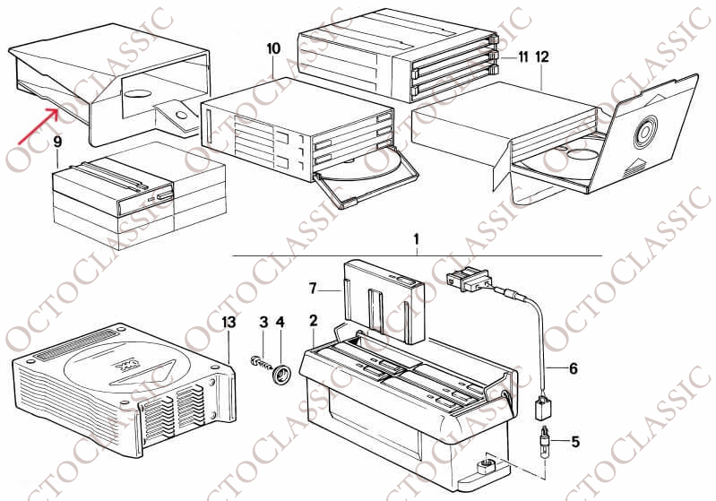 BMW E32 E34 CD Support Glove Box Bottom Part Black 65141946134 BMW E32 E34 CD Support Glove Box Bottom Part Black 65141946134