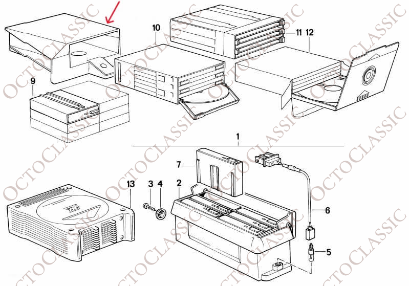 BMW E32 E34 CD Support Glove Box Top Part Black 65141946134 BMW E32 E34 CD Support Glove Box Top Part Black 65141946134