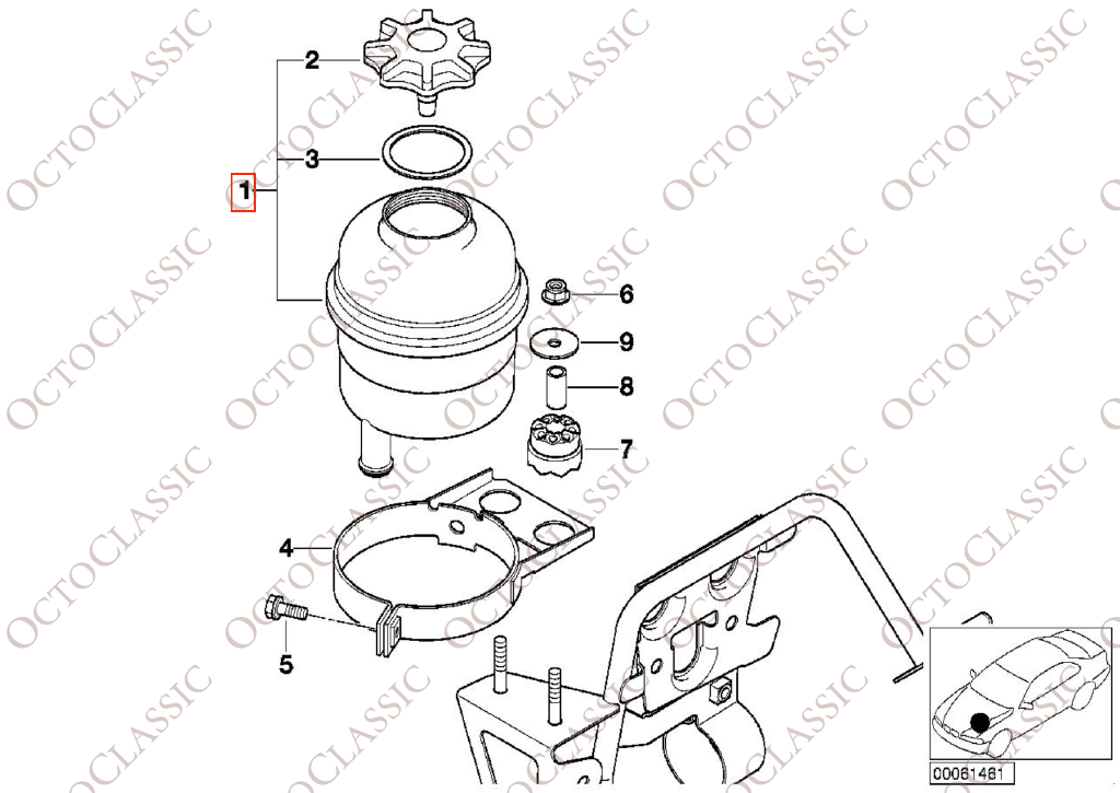 BMW E81 E30 / E36 / E46 / E91 / E34 / E39 / E60 / E61 / E63 / E64 /32 / E38 / E65 / E66 / E67 / E83 / E53 / E52 Power Steering Reservoir 32410141426 / 32411097164 / 32411124680 / 32412227264 / 32416851217 BMW E81 E30 / E36 / E46 / E91 / E34 / E39 / E60 / E61 / E63 / E64 /32 / E38 / E65 / E66 / E67 / E83 / E53 / E52 Power Steering Reservoir 32410141426 / 32411097164 / 32411124680 / 32412227264 / 32416851217