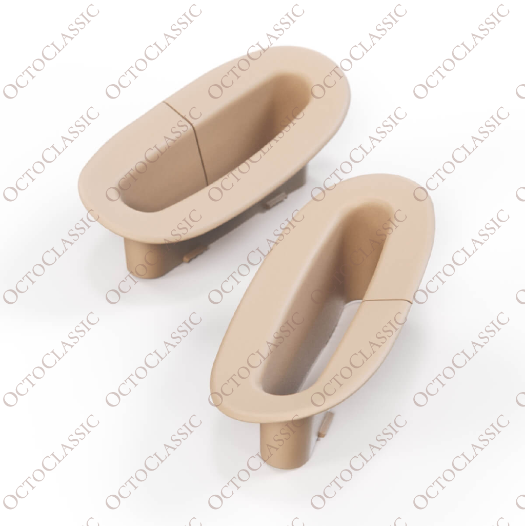 Mercedes W209 Convertible Rear Seat Cushion Top Upper Seat Belt Cover Set Of 2 A2099240159 A2099240259