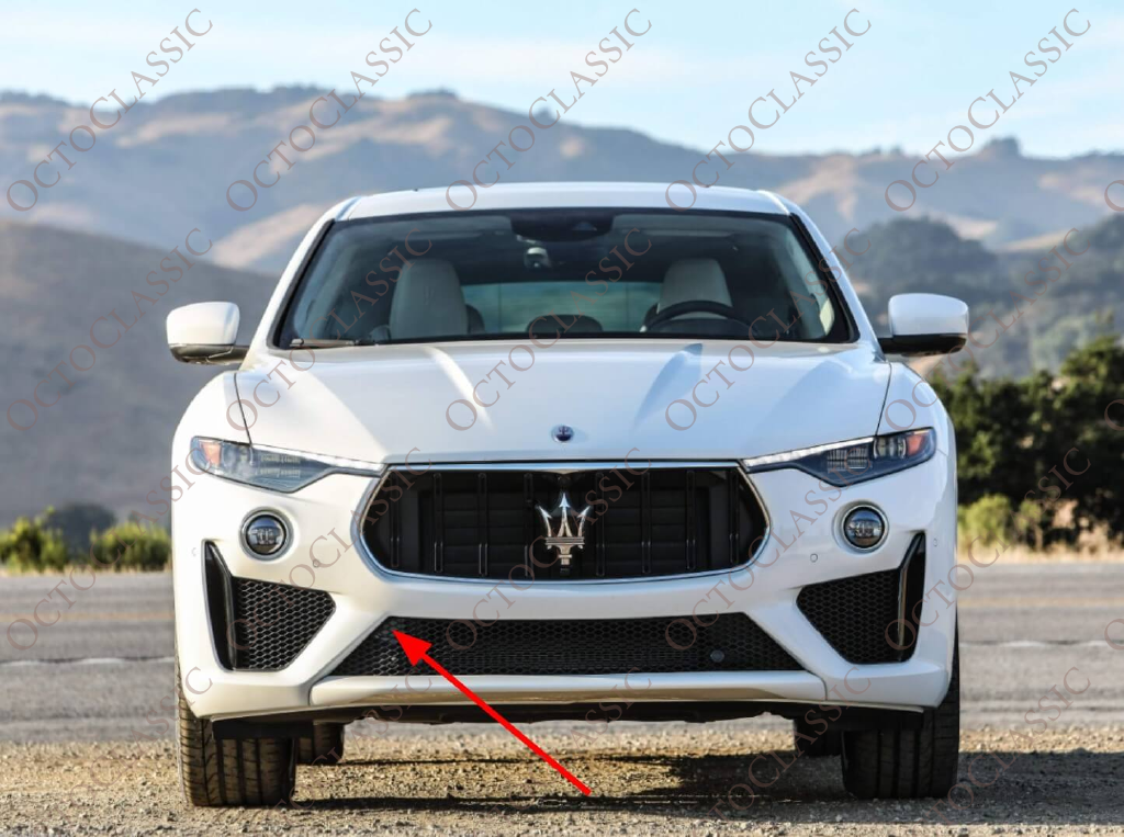 Maserati Levante GTS Trofeo Front Bumper Hook Cover Black 670137948 Maserati Levante GTS Trofeo Front Bumper Hook Cover Black 670137948