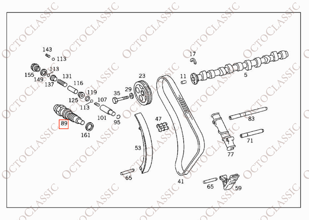 Mercedes W124 / W140 / W201 / W202 / W210 / W460 / W461 / W463 Timing Chain Tensioner for OM601 / OM602 / OM603 Diesel Engines A6010500111 / A6010500311 / A6010500611 / A6010500711 Mercedes W124 / W140 / W201 / W202 / W210 / W460 / W461 / W463 Timing Chain Tensioner for OM601 / OM602 / OM603 Diesel Engines A6010500111 / A6010500311 / A6010500611 / A6010500711