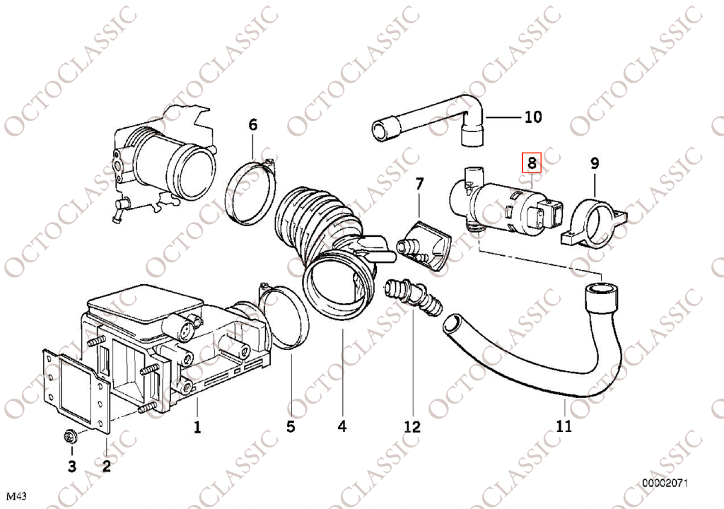 BMW E30 / E36 / E34 Idle Control Valve / Idle Regulator 13411433627 / 0280140549 / 0280140519 BMW E30 / E36 / E34 Idle Control Valve / Idle Regulator 13411433627 / 0280140549 / 0280140519