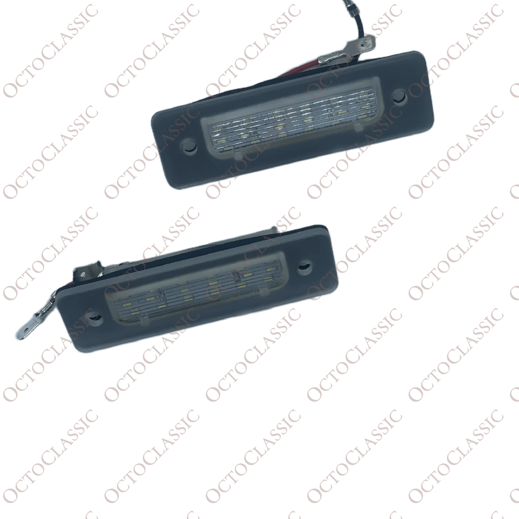BMW E30 / E12 / E28 / E24 / E23 / E26 / Z1 License Plate Light Set Of 2 1370397 / 1386011 / 1386014 / 1386015 / 63261372766 / 63261354665 / 2KA004331-031 / 63261372763 / 63261366582