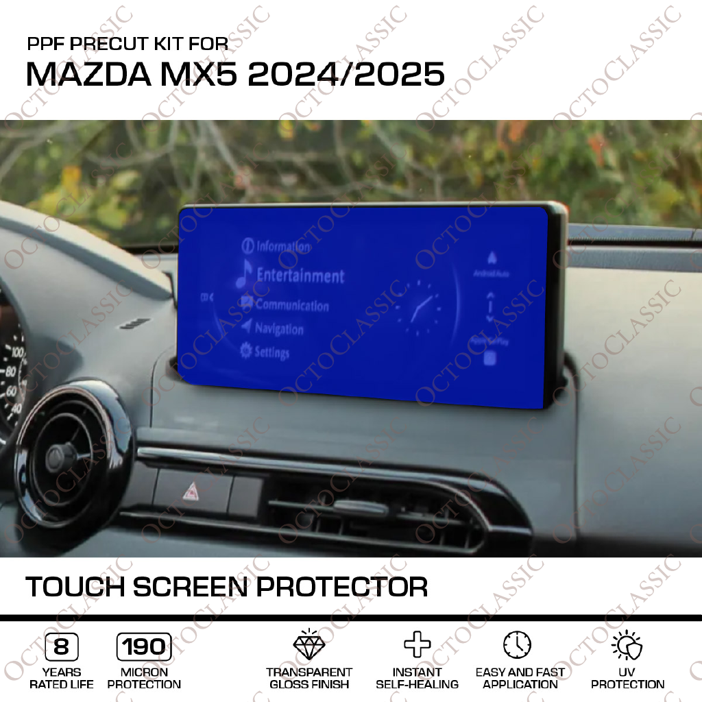 Mazda MX5 Touch Screen Protector (2024 2025) – PPF Paint Protection Film Precut