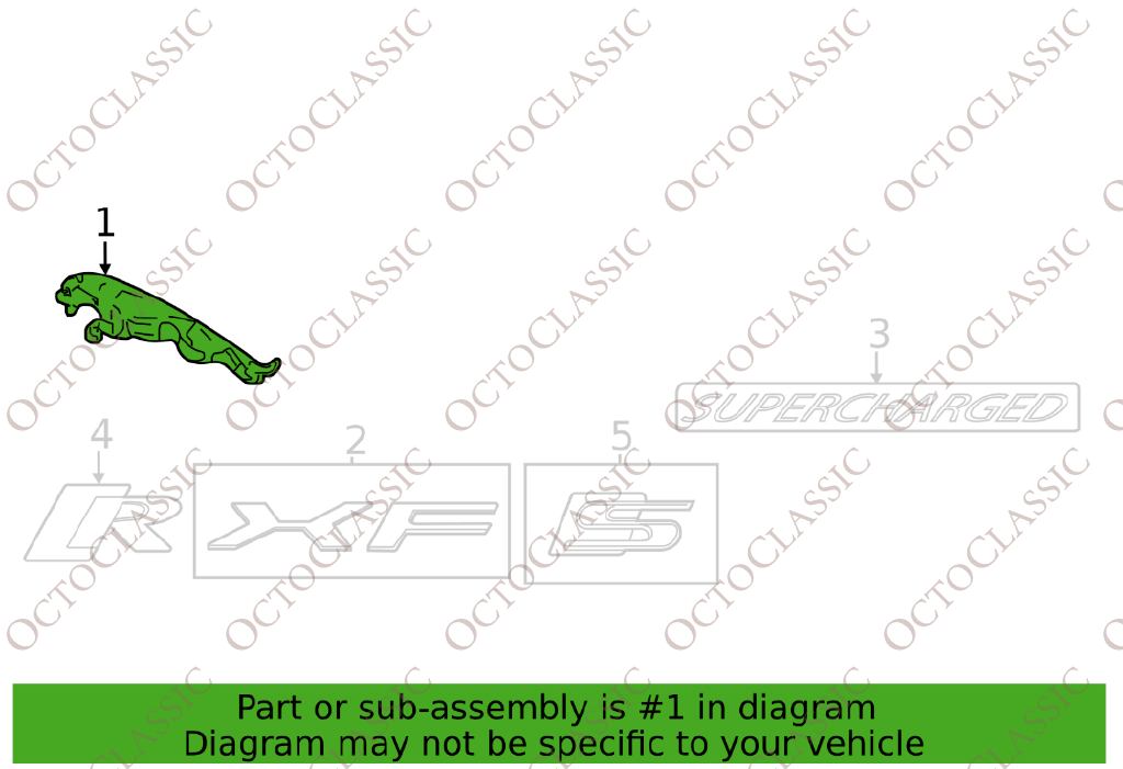 Jaguar XJ6 / XJ12 / XJS / XJ8 / XJR Front Fenders Chrome Emblem Set Of 2 Left And Right T4N23531 Jaguar XJ6 / XJ12 / XJS / XJ8 / XJR Front Fenders Chrome Emblem Set Of 2 Left And Right T4N23531