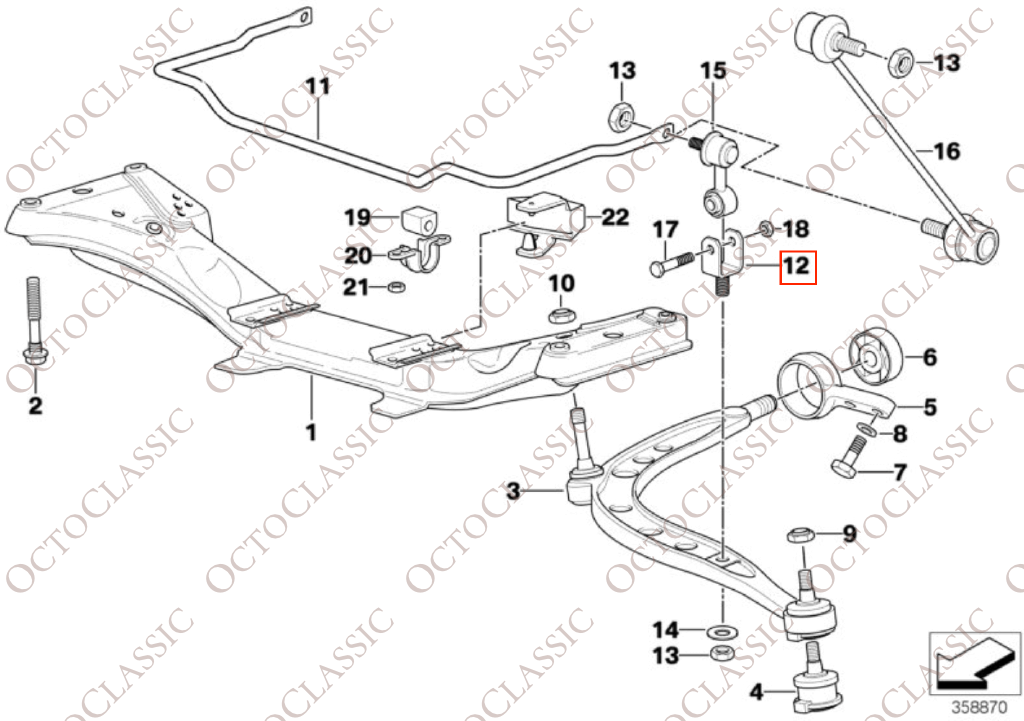 BMW E30 / E36 / Z1 / Z3 Swing Support Bracket Set Of 2 31351127263 BMW E30 / E36 / Z1 / Z3 Swing Support Bracket Set Of 2 31351127263