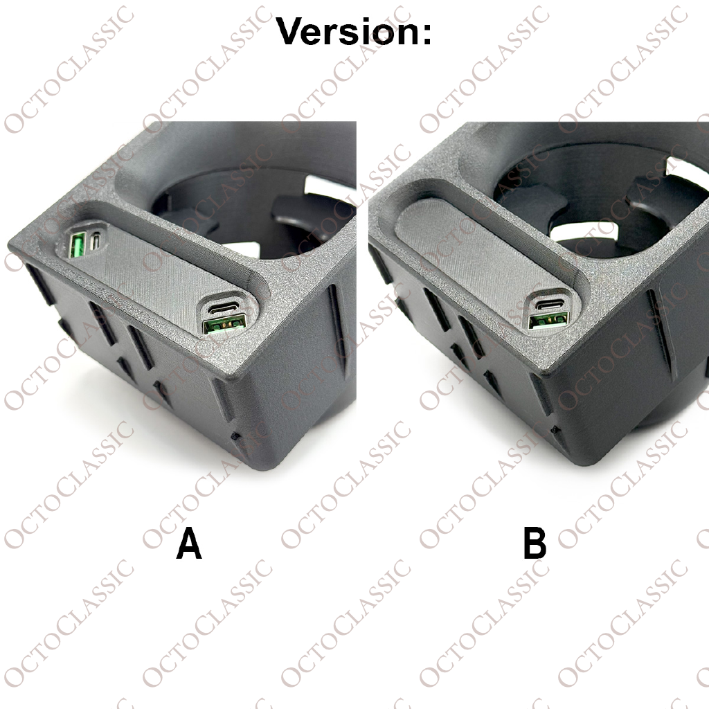 Mercedes R129 SL Custom Cup Holder With USB Phone Charger – Replacement For Center Console Storage Box Mercedes R129 SL Custom Cup Holder With USB Phone Charger – Replacement For Center Console Storage Box